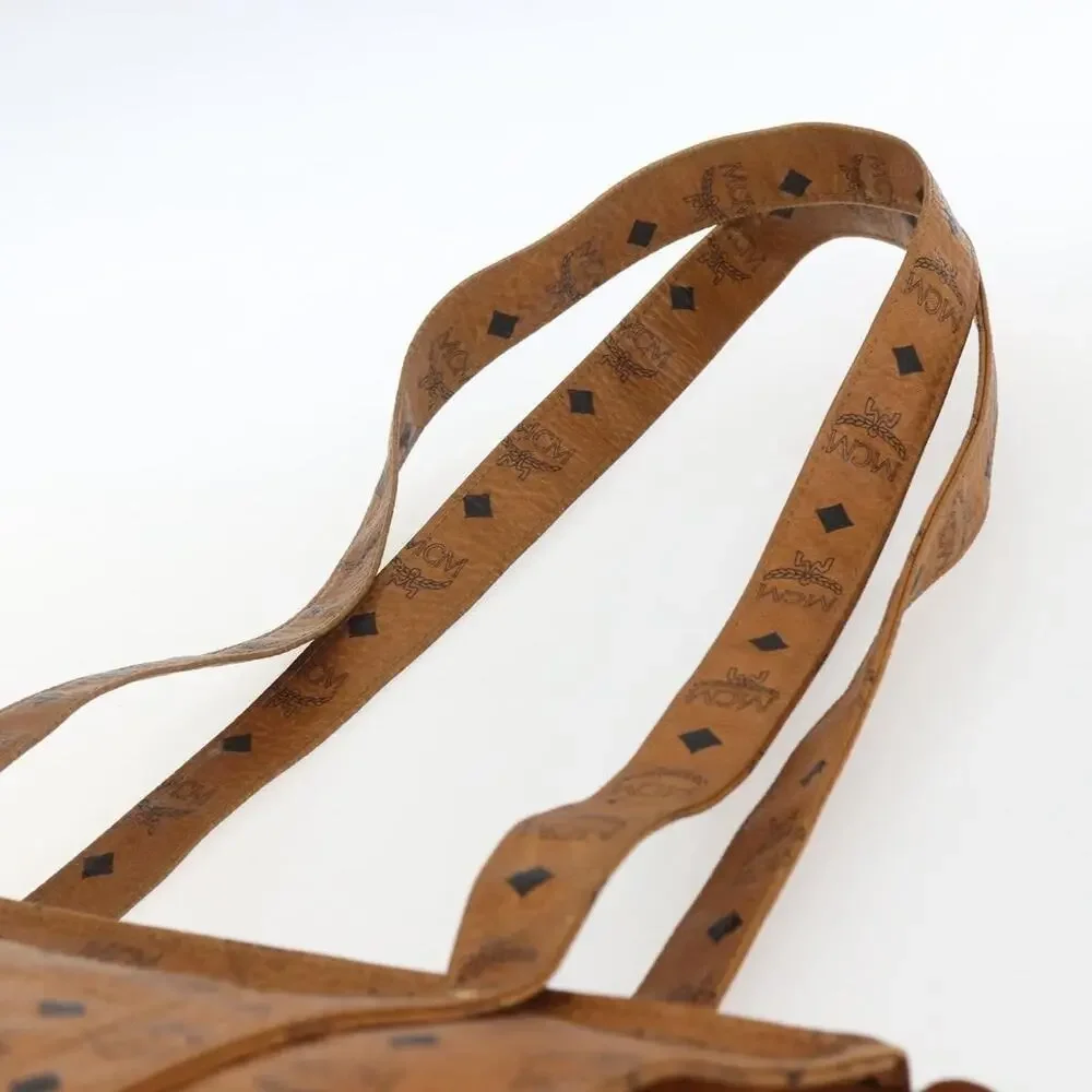 MCM Logogram Visetos Tote Bag Brown